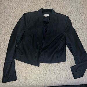 Calvin Klein navy cropper blazer